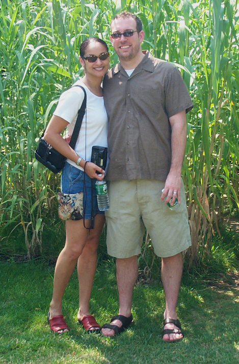 marty and stacy in the corn