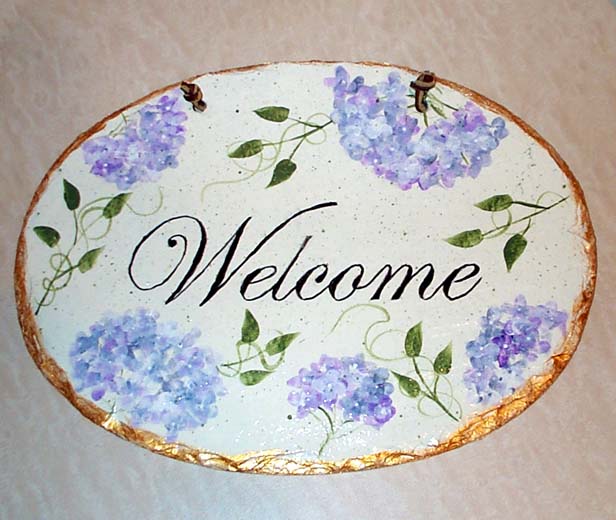 welcome plaque